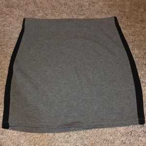 Gray pencil skirt